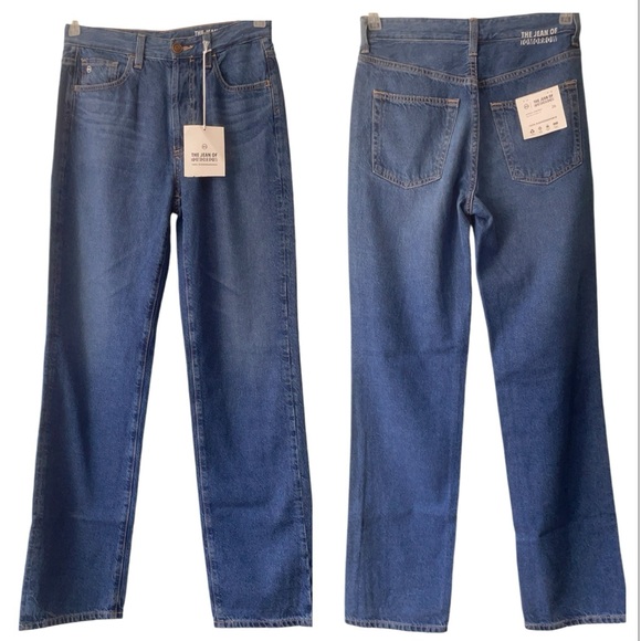 NWT Adriano Goldschmied Alexxis Straight High Rise Vintage Fit Jean of Tomorrow - Picture 3 of 13